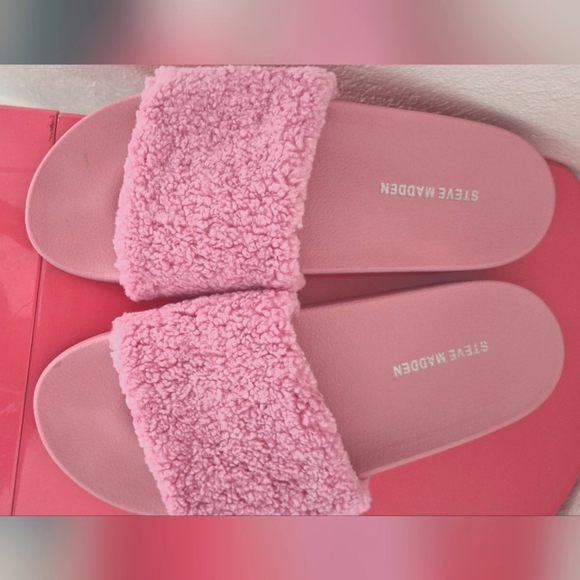 Steve Madden Women's Slide Sandals Pink Color Size 10 - Picture 2 of 5